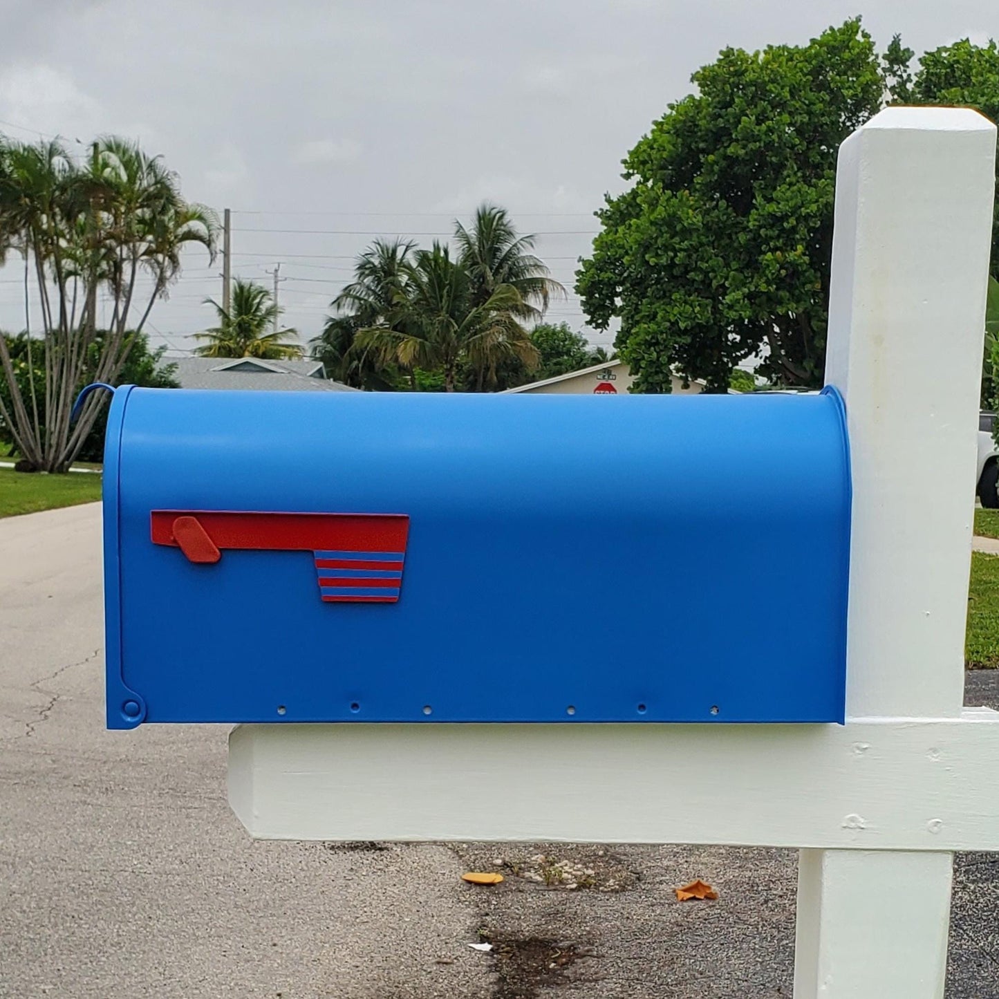 Sail Blue Mailbox