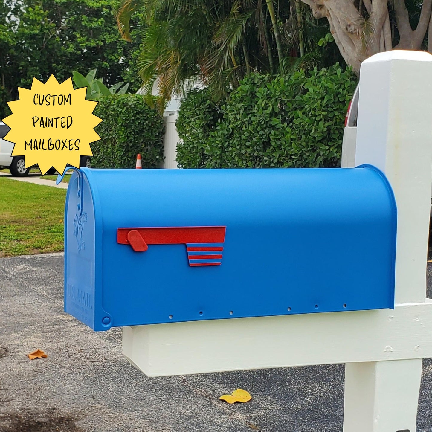 Sail Blue Mailbox