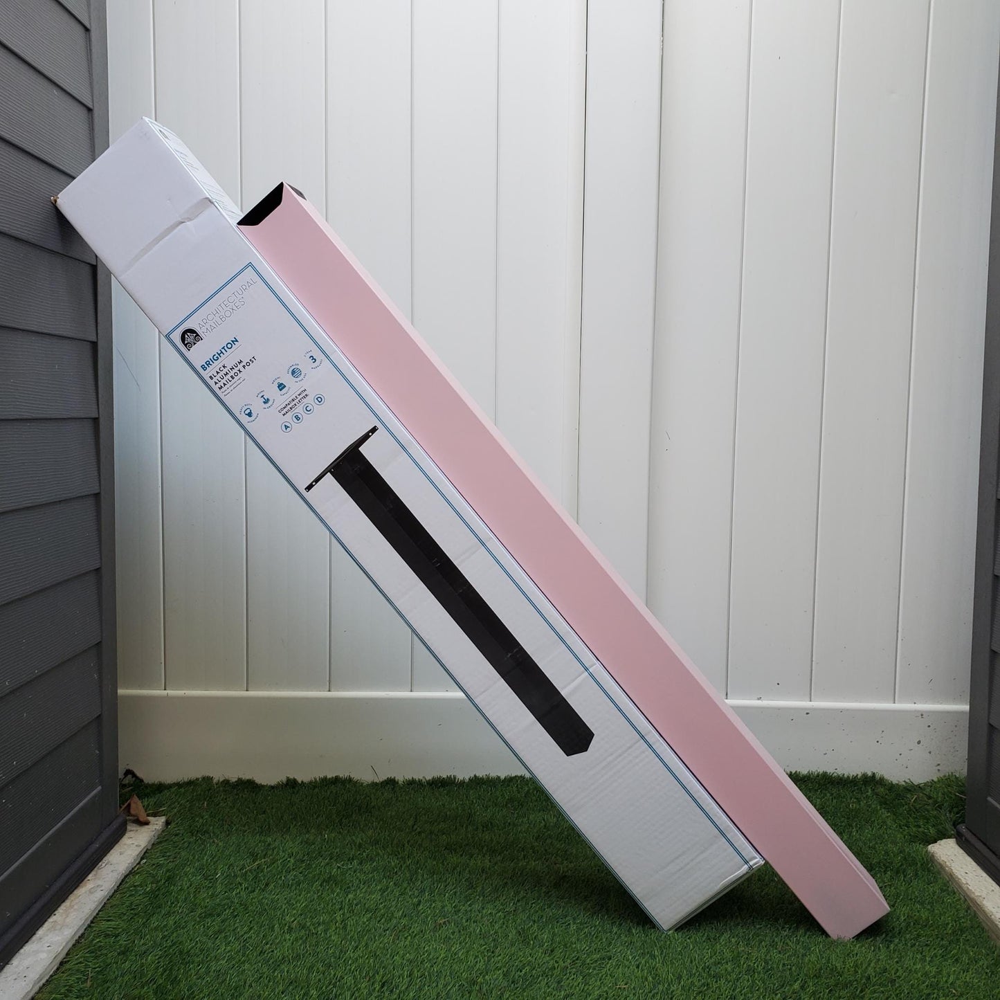 Light Pink Mailbox Post