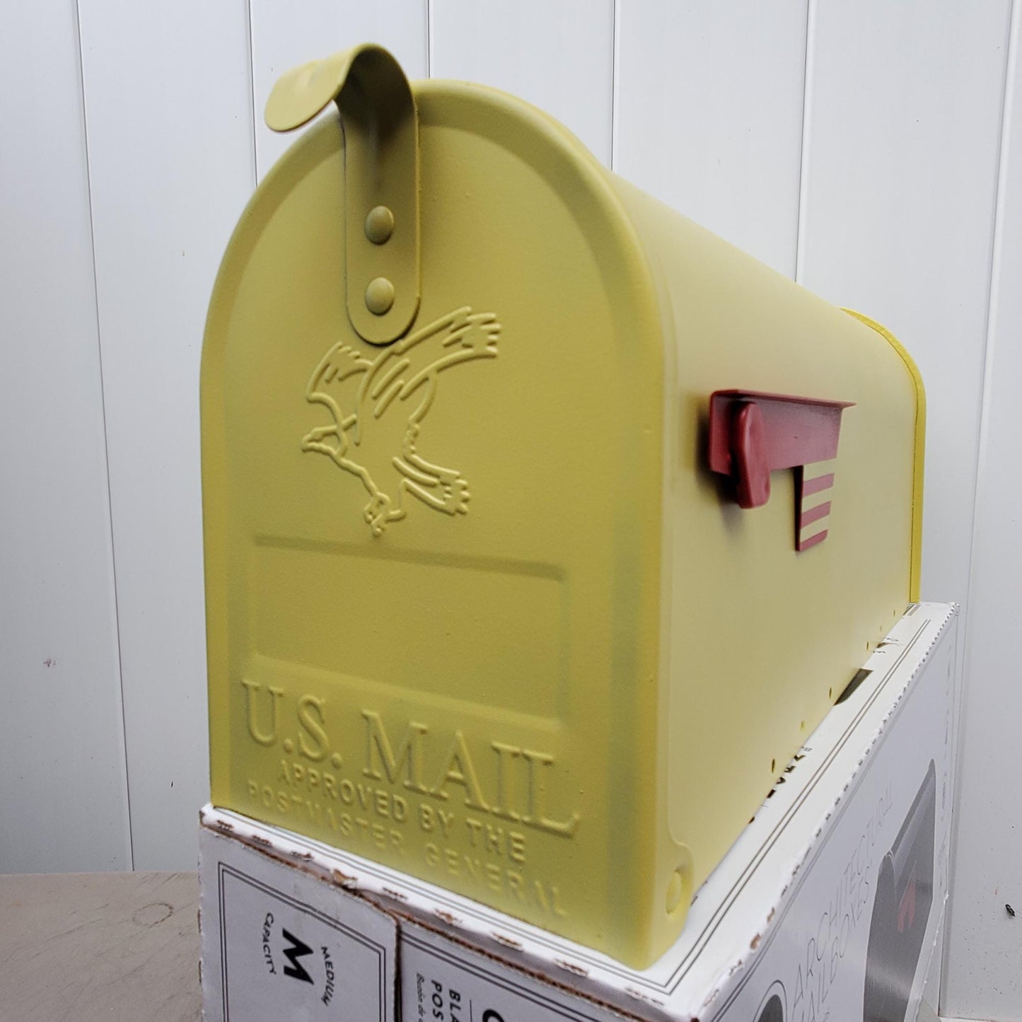 Lemongrass Yellow Green Mailbox